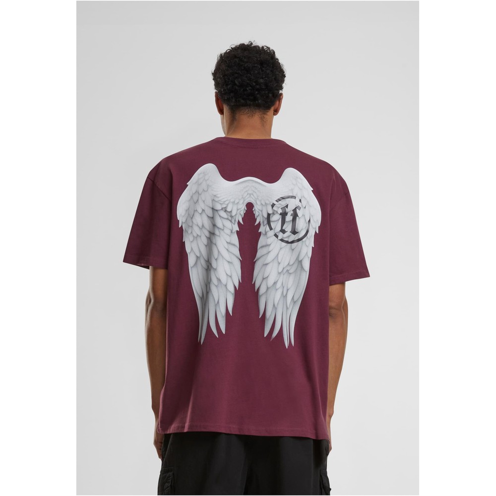 Forgotten Faces - Wings Oversized Mens Tshirt - Purple